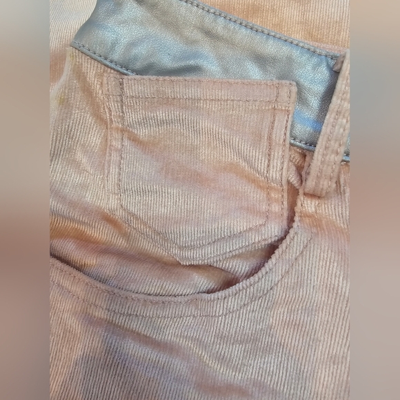 MYMOMENT Spain Blush Pink Corduroy Pants with Metallic Trim EU 38 / US 6 - Picture 4 of 12